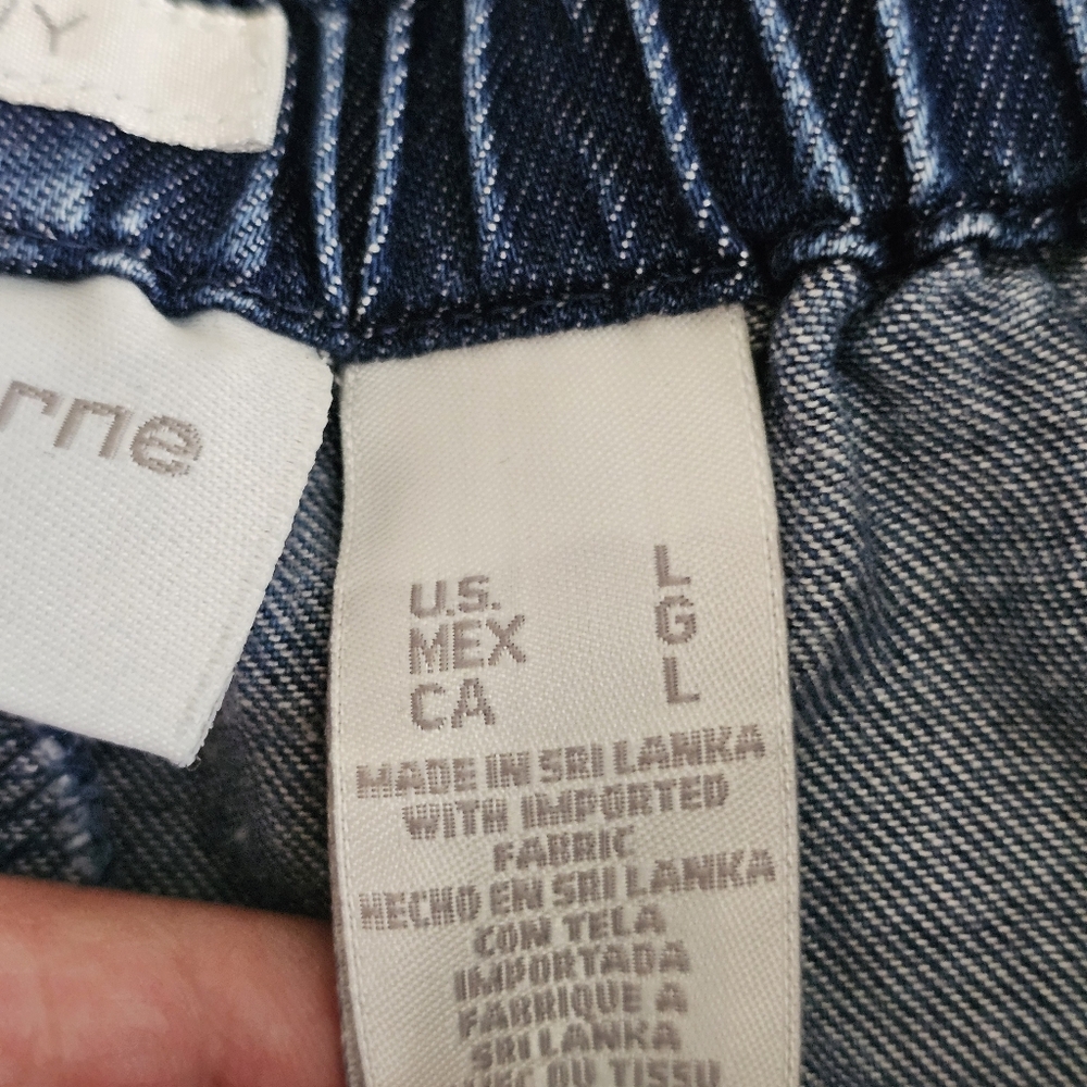Liz Claiborne Livy Tencel Chambray Jeans Loosefit Casual Blue Womens Large - Picture 11 of 14